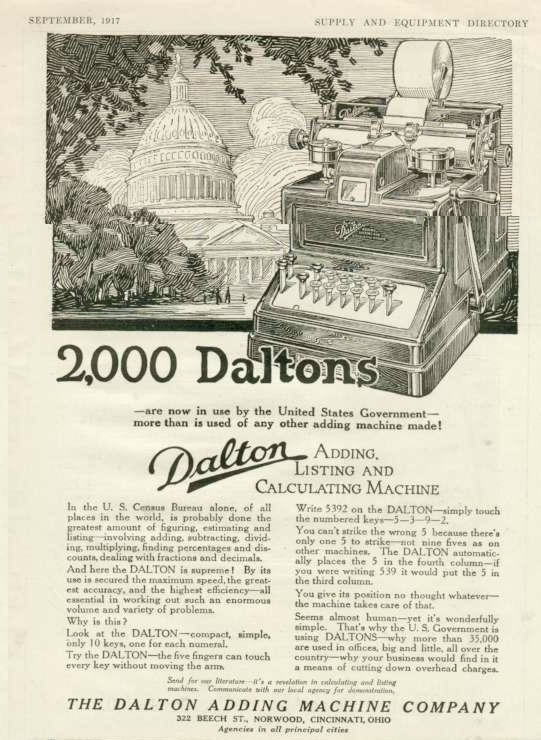 1917 Dalton Adding Machine