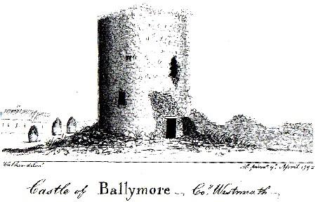 09_03_ballymorecast.jpg - Ballymore Castle Round Tower (March 2006 Issue)