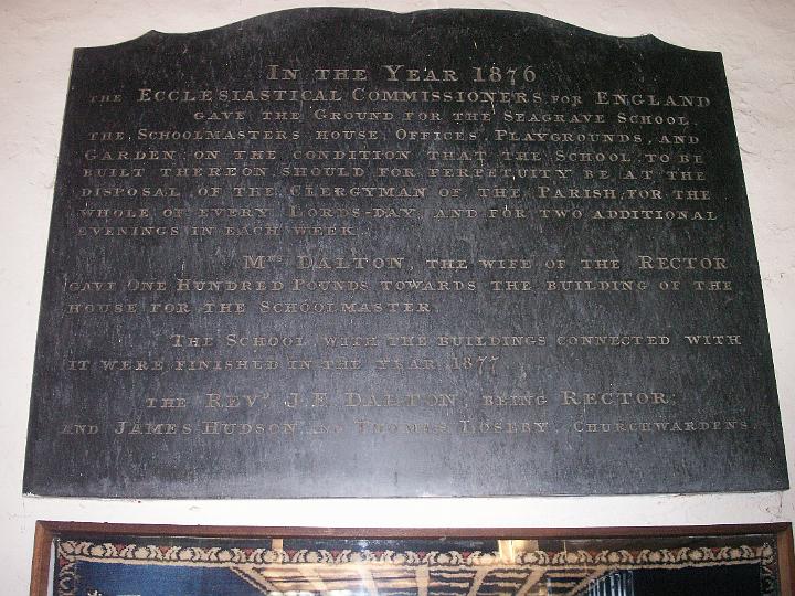 10_08_photo3.jpg - Memorial tablet inside the church (August 2007 Issue)