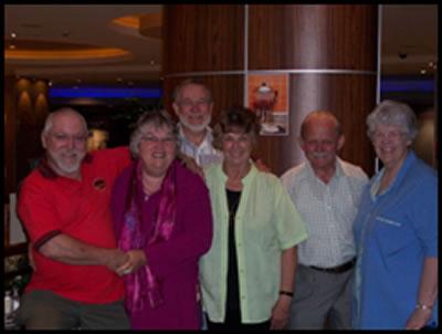 12_02_tomgerrypathalcolinjanice.jpg - Tom Wood, Gerry Dalton, Hal and Pat Baker, Colin and Janice Burrows (February 2009 Issue)