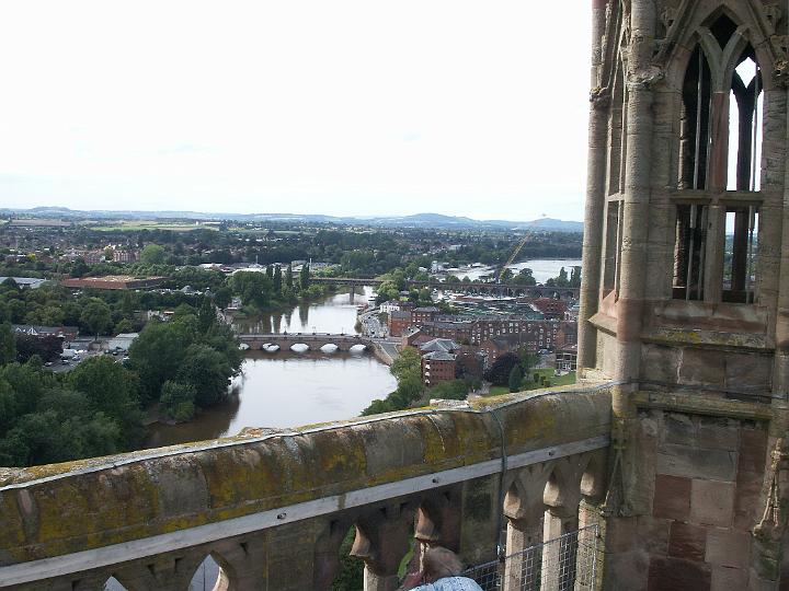 PICT0272.JPG - View from top of Worcester Cathedral Tower