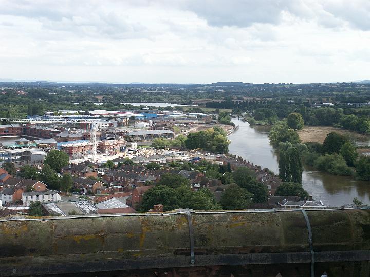 PICT0273.JPG - View from top of Worcester Cathedral Tower