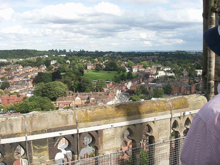 PICT0277.JPG - View from top of Worcester Cathedral Tower